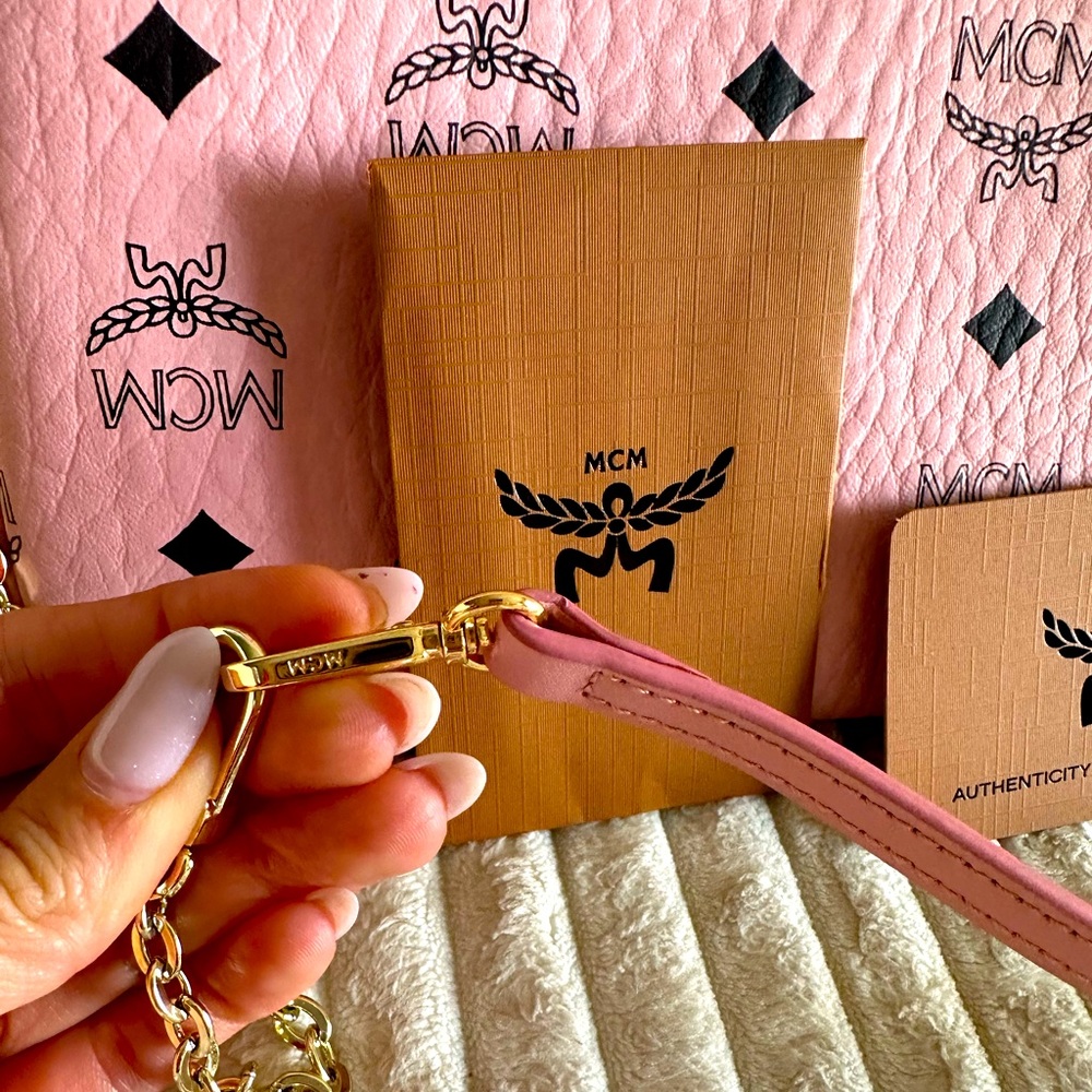 💖SOLD💖 MCM PINK POUCH IN VISETOS ORIGINAL - Picture 5 of 9